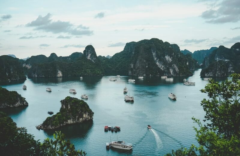 Vietnam limestone islands